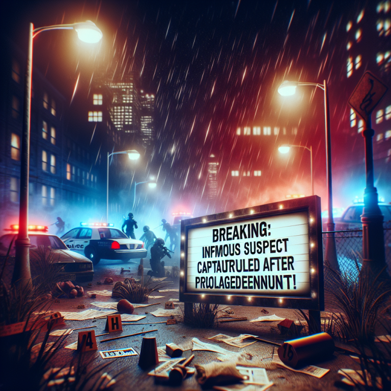 <p><strong>BREAKING: Infamous Suspect Captured After Prolonged Manhunt!</strong></p>