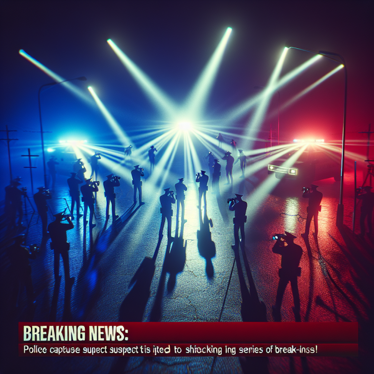 <p><strong>Breaking News: Swift Justice Served! Police Capture Suspect Tied to Shocking Series of Break-Ins!</strong></p>