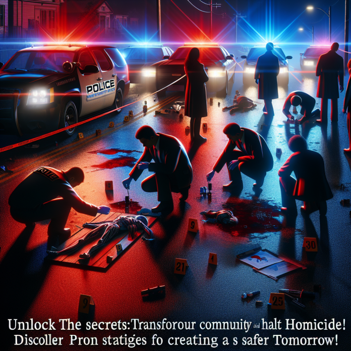 <p><strong>Unlock the Secrets: Transform Your Community and Halt Homicide!</strong> Discover Proven Strategies for Creating a Safer Tomorrow!</p>